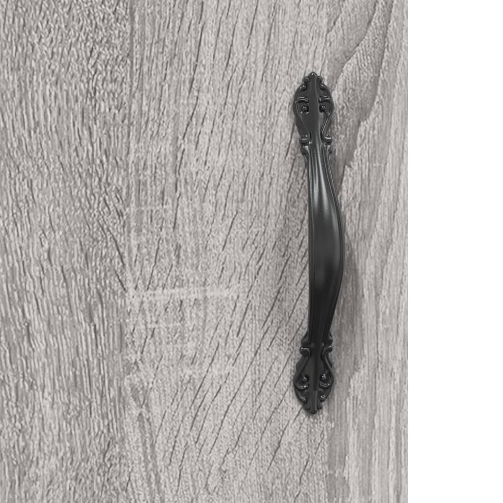 Highboard Grey Sonoma 69,5x34x180 cm Engineered Wood