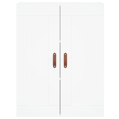 Highboard White 69.5x34x180 cm Engineered Wood