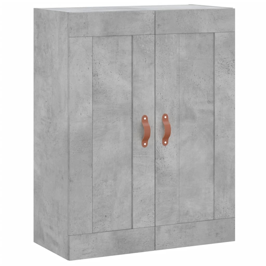Highboard Concrete Grey 69.5x34x180 cm Engineered Wood