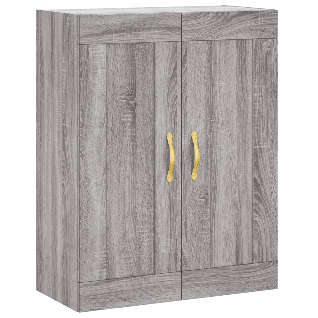 Highboard Grey Sonoma 69.5x34x180 cm Engineered Wood
