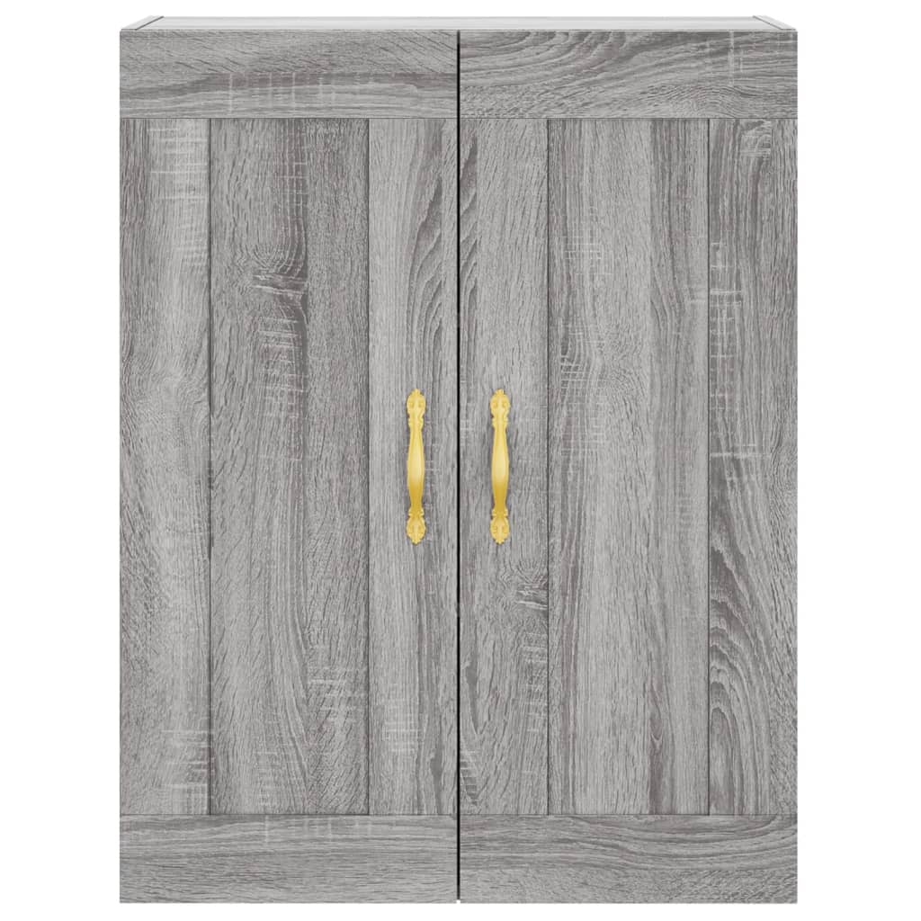 Highboard Grey Sonoma 69.5x34x180 cm Engineered Wood