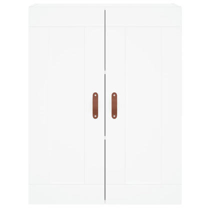 Highboard White 69.5x34x180 cm Engineered Wood