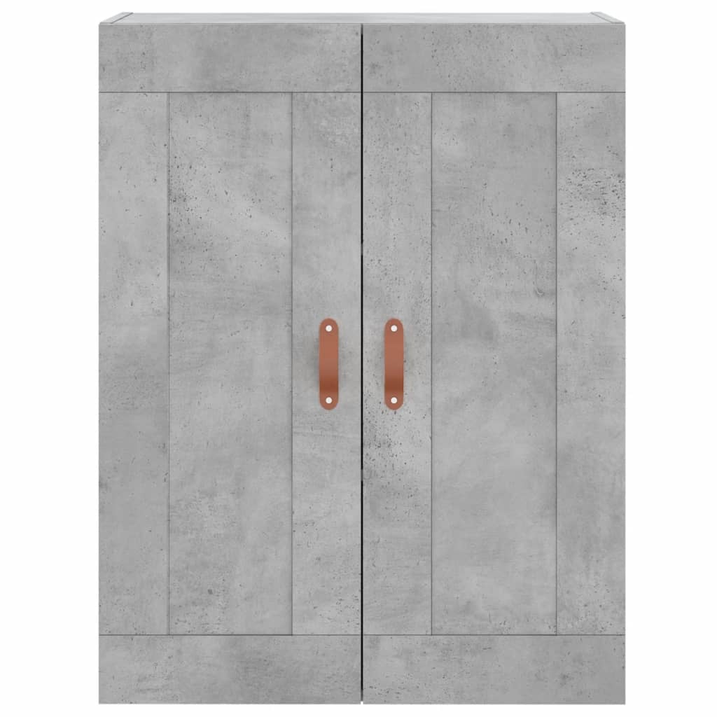 Highboard Concrete Grey 69.5x34x180 cm Engineered Wood
