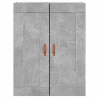 Highboard Concrete Grey 69.5x34x180 cm Engineered Wood