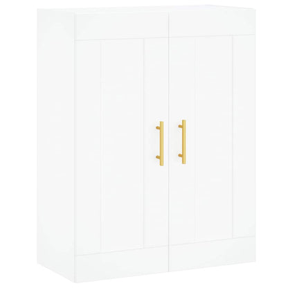 Highboard White 69.5x34x180 cm Engineered Wood
