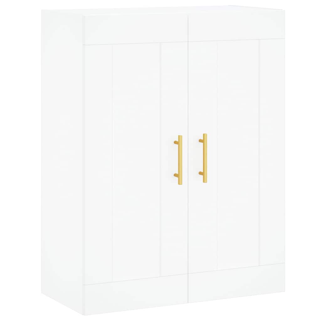Highboard White 69,5x34x180 cm Engineered Wood