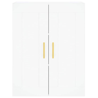 Highboard White 69.5x34x180 cm Engineered Wood