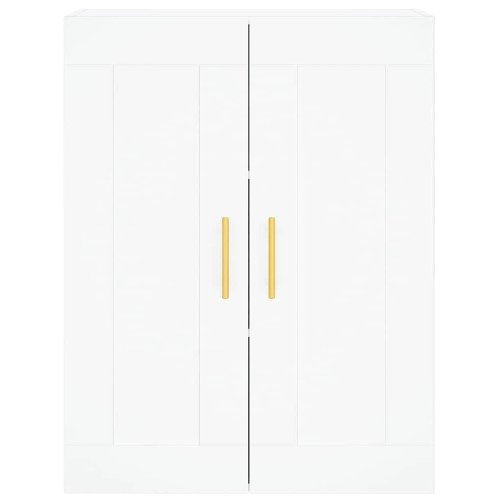 Highboard White 69,5x34x180 cm Engineered Wood