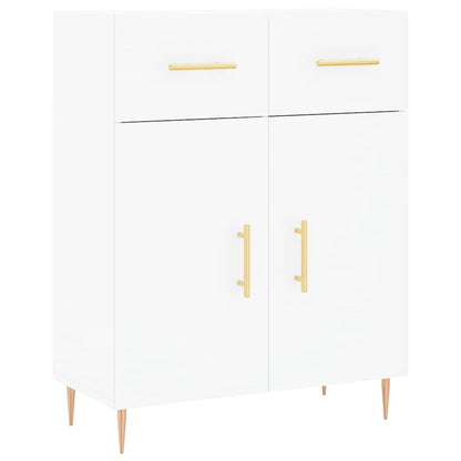 Highboard White 69,5x34x180 cm Engineered Wood