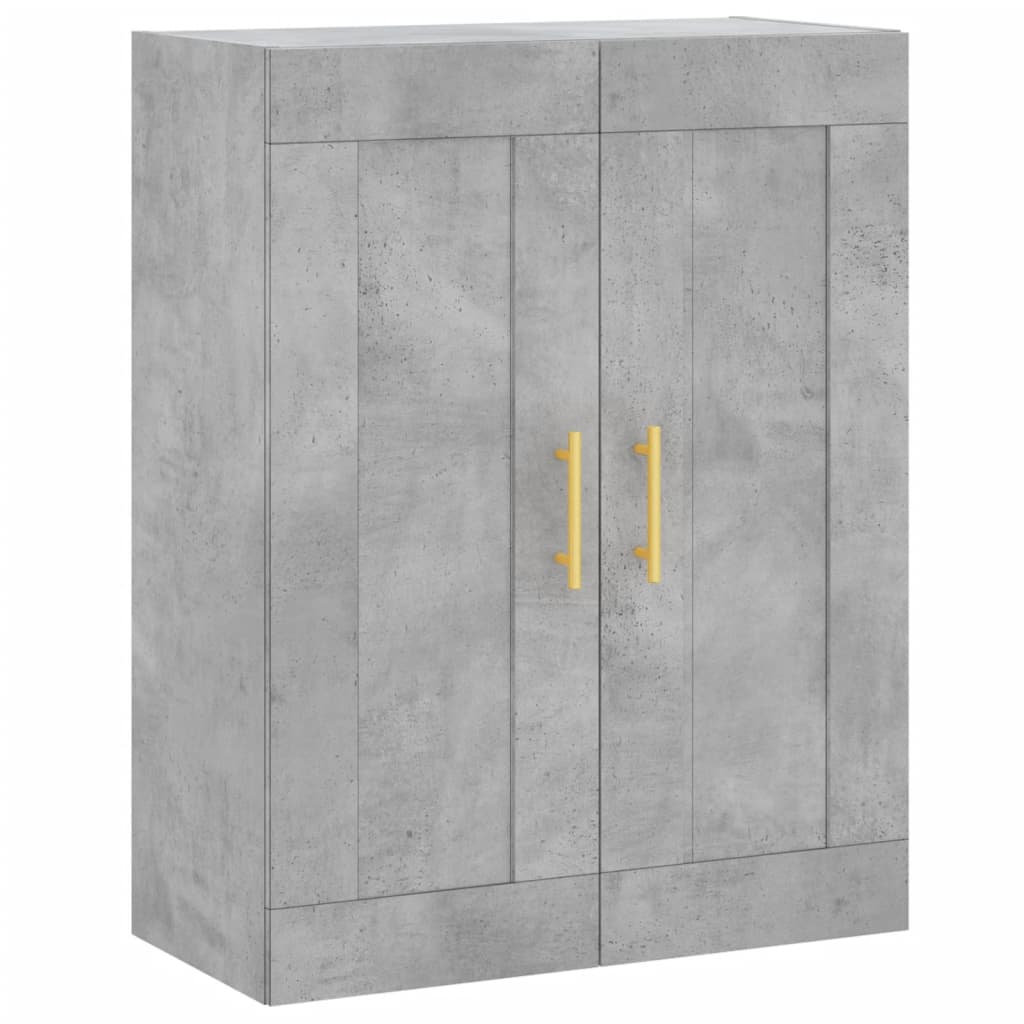 Highboard Concrete Grey 69,5x34x180 cm Engineered Wood