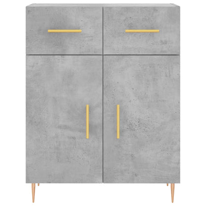 Highboard Concrete Grey 69,5x34x180 cm Engineered Wood