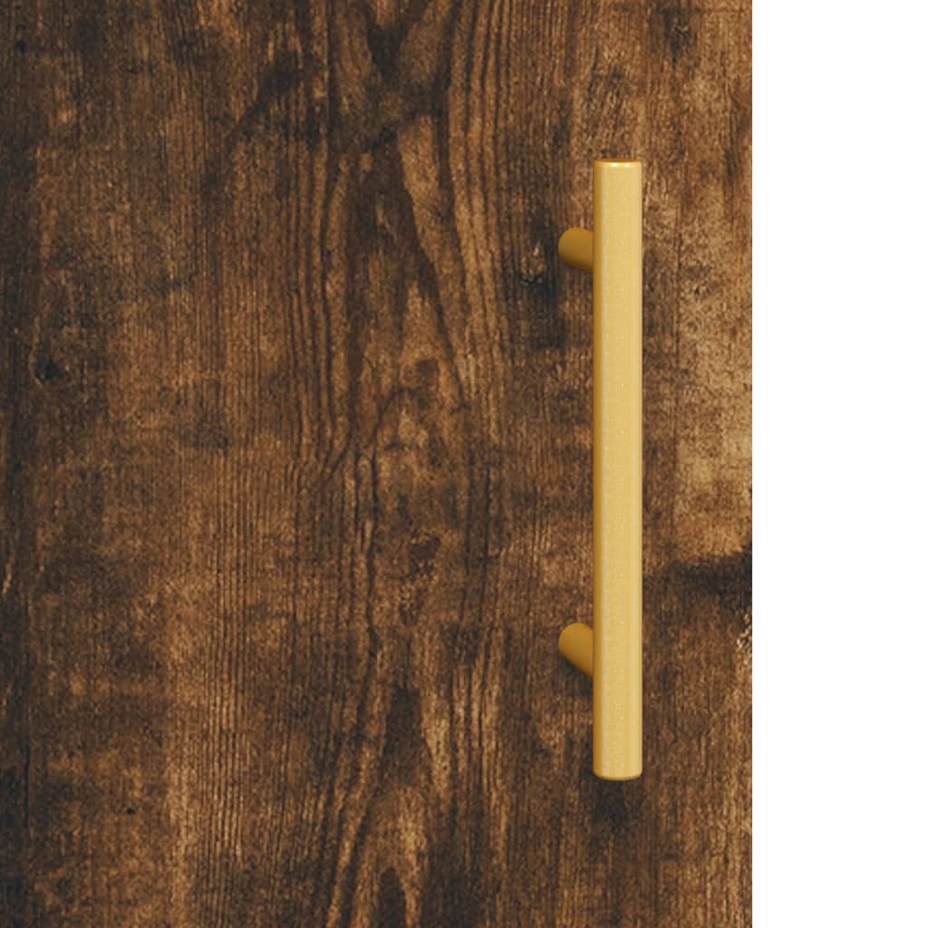 Highboard Smoked Oak 69.5x34x180 cm Engineered Wood