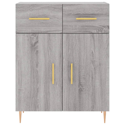 Highboard Grey Sonoma 69.5x34x180 cm Engineered Wood
