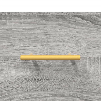 Highboard Grey Sonoma 69,5x34x180 cm Engineered Wood