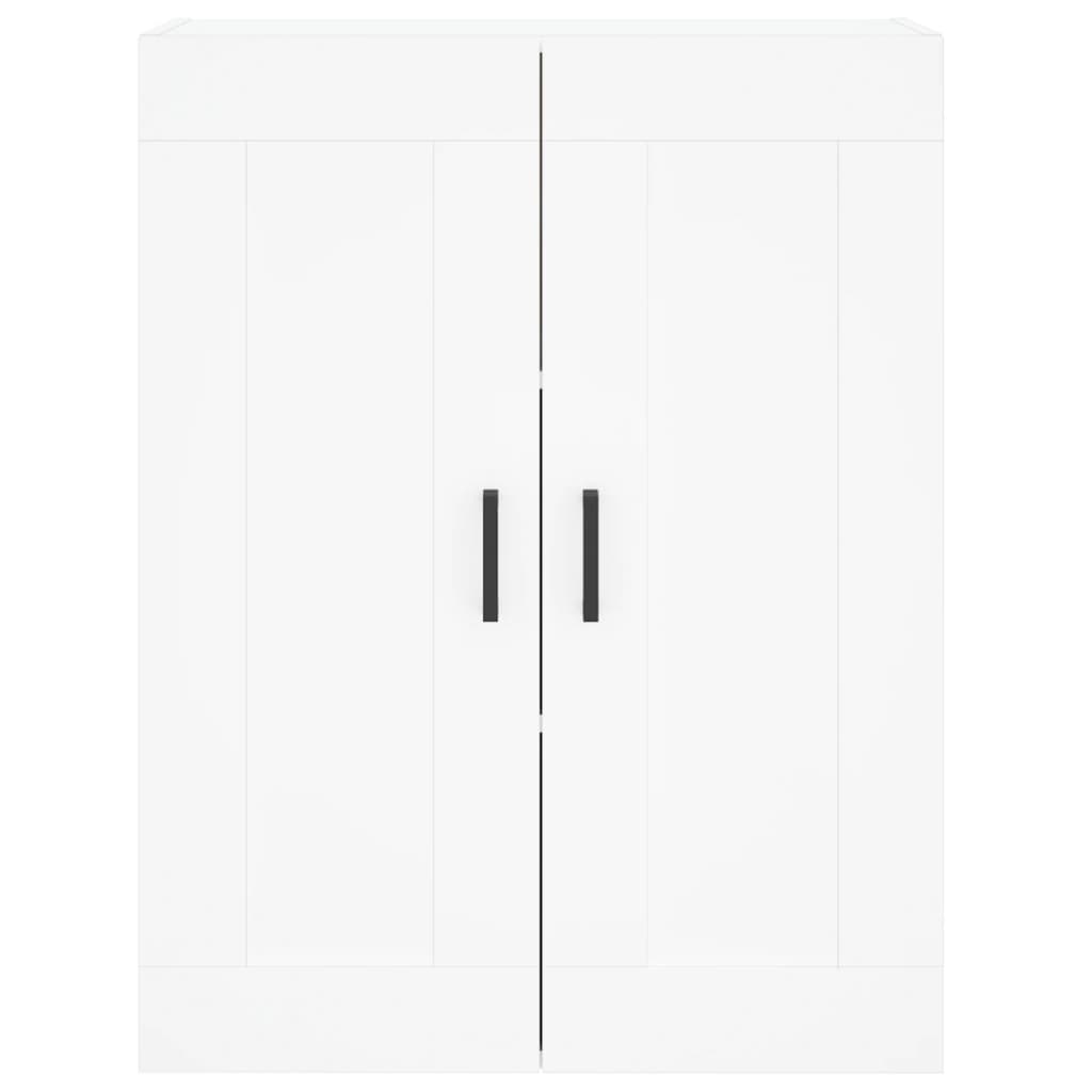 Highboard White 69.5x34x180 cm Engineered Wood