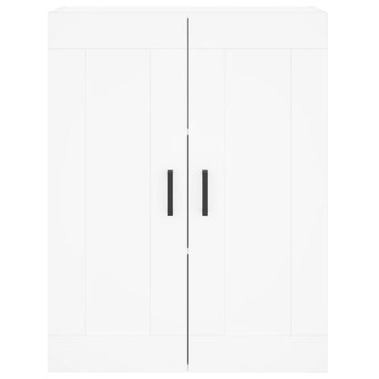 Highboard White 69.5x34x180 cm Engineered Wood
