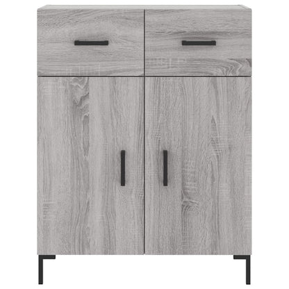Highboard Grey Sonoma 69,5x34x180 cm Engineered Wood