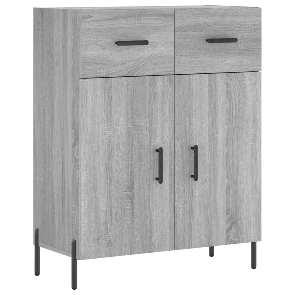 Highboard Grey Sonoma 69,5x34x180 cm Engineered Wood