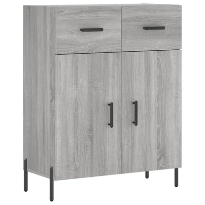 Highboard Grey Sonoma 69,5x34x180 cm Engineered Wood