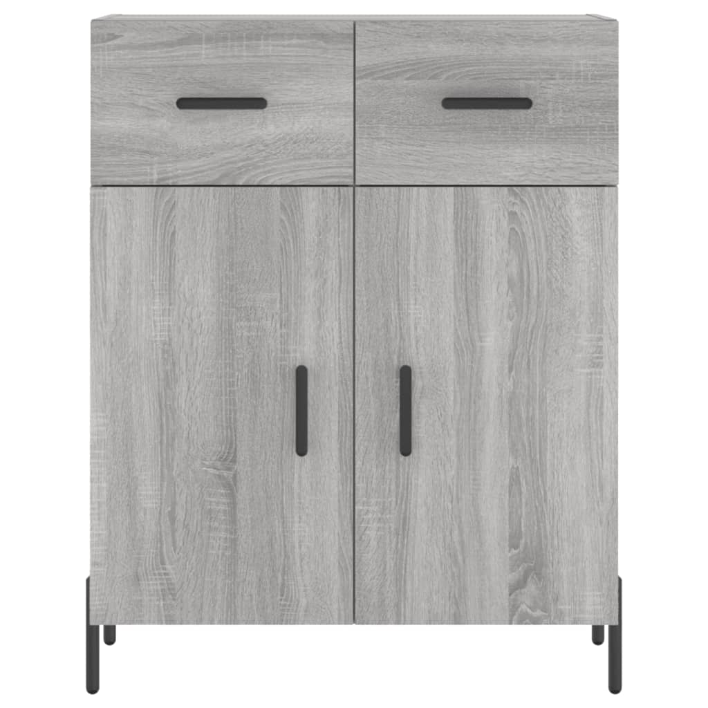 Highboard Grey Sonoma 69,5x34x180 cm Engineered Wood