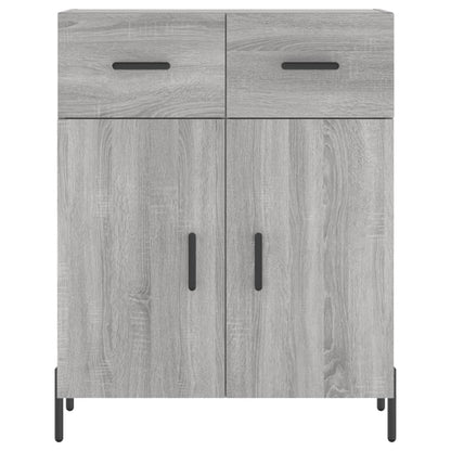 Highboard Grey Sonoma 69,5x34x180 cm Engineered Wood