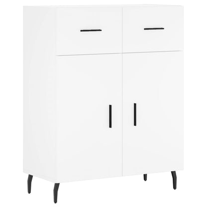 Highboard White 69,5x34x180 cm Engineered Wood