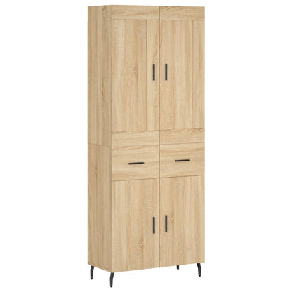 Highboard Sonoma Oak 69,5x34x180 cm Engineered Wood