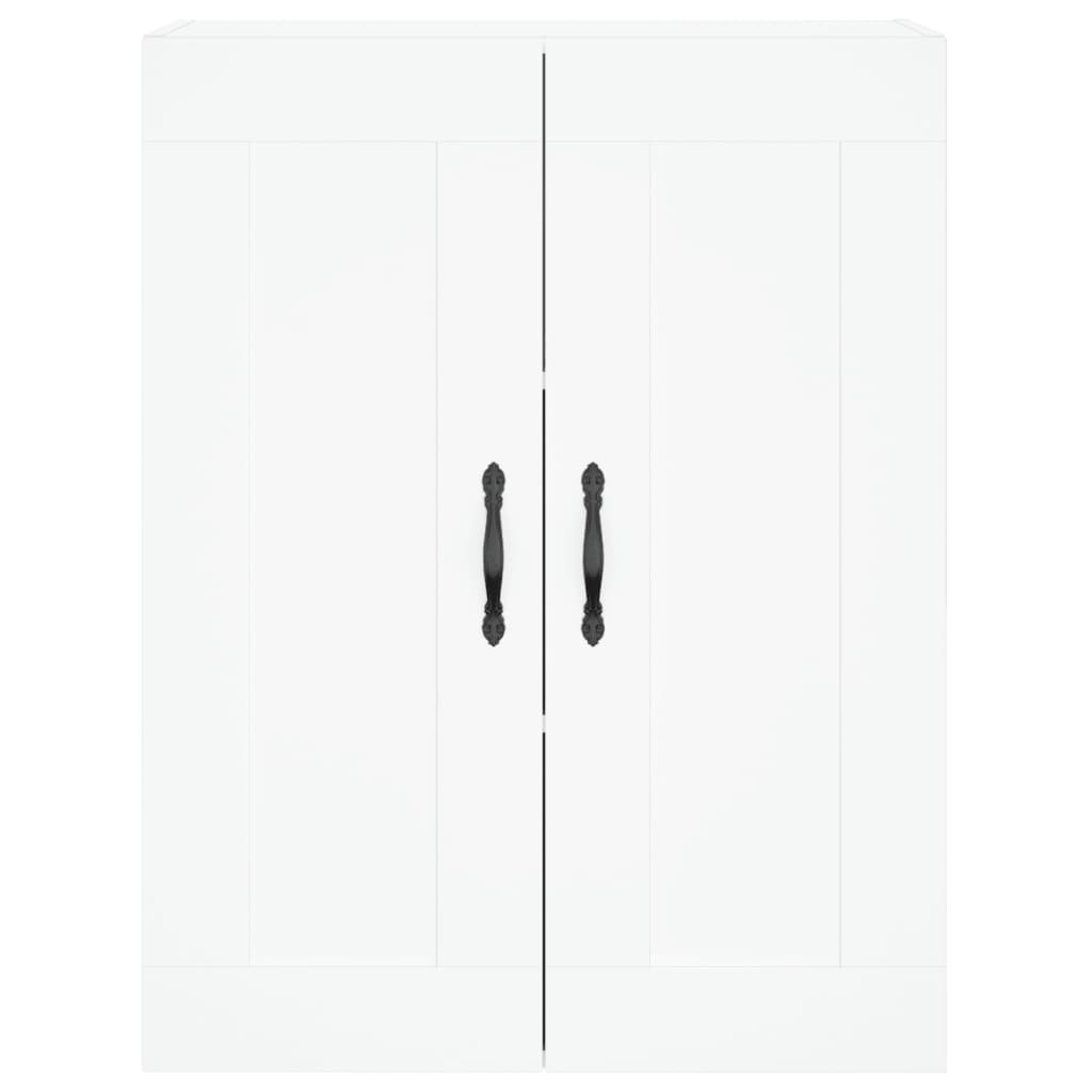 Highboard White 69,5x34x180 cm Engineered Wood