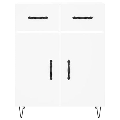 Highboard White 69.5x34x180 cm Engineered Wood
