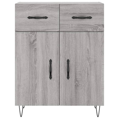 Highboard Grey Sonoma 69,5x34x180 cm Engineered Wood