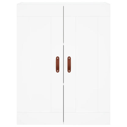 Highboard White 69.5x34x180 cm Engineered Wood