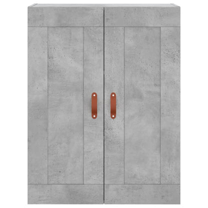 Highboard Concrete Grey 69.5x34x180 cm Engineered Wood