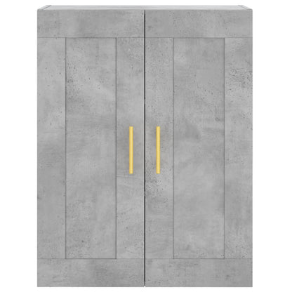 Highboard Concrete Grey 69,5x34x180 cm Engineered Wood