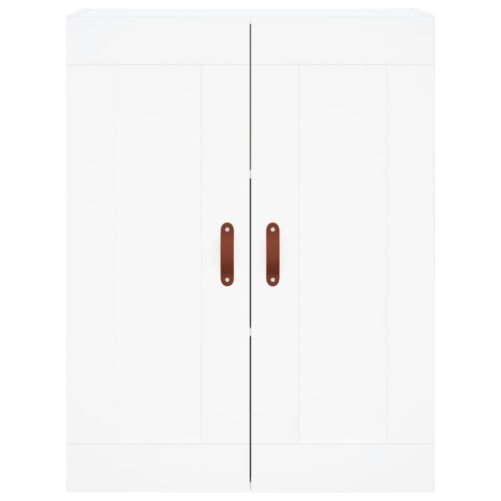 Highboard White 69.5x34x180 cm Engineered Wood