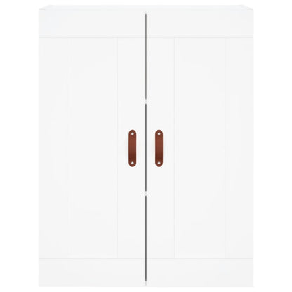 Highboard White 69.5x34x180 cm Engineered Wood