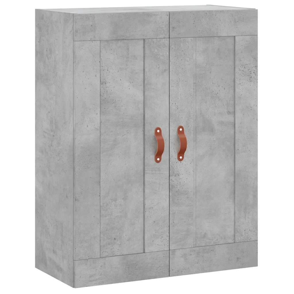 Highboard Concrete Grey 69.5x34x180 cm Engineered Wood