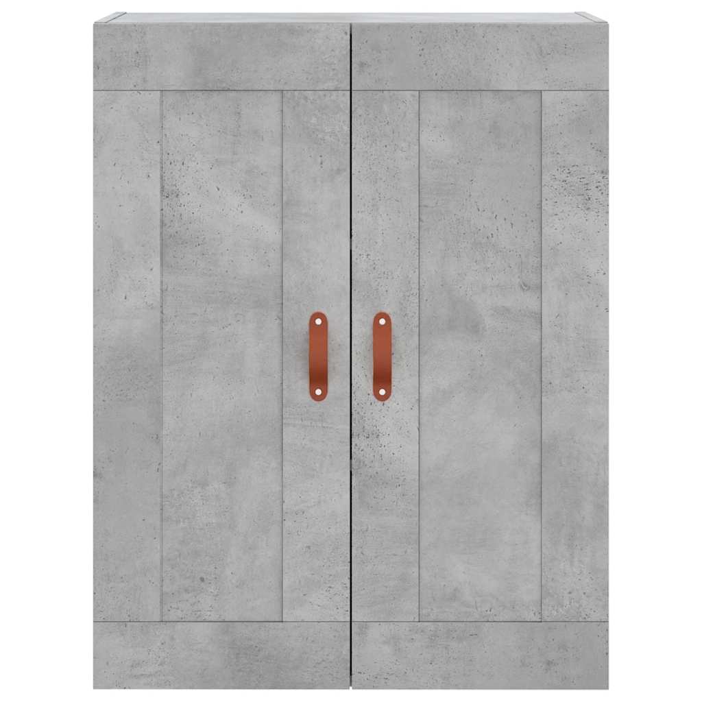 Highboard Concrete Grey 69.5x34x180 cm Engineered Wood