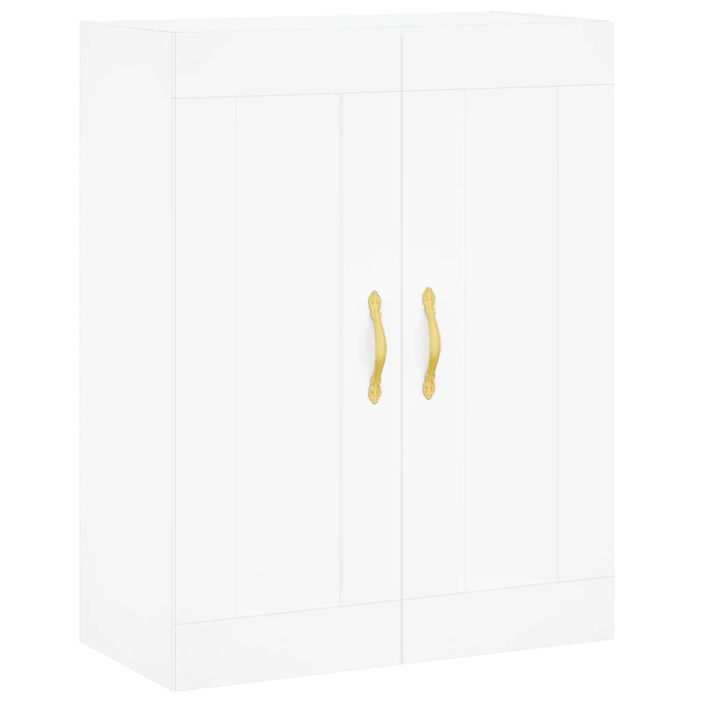 Highboard White 69.5x34x180 cm Engineered Wood