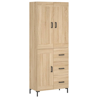 Highboard Sonoma Oak 69.5x34x180 cm Engineered Wood