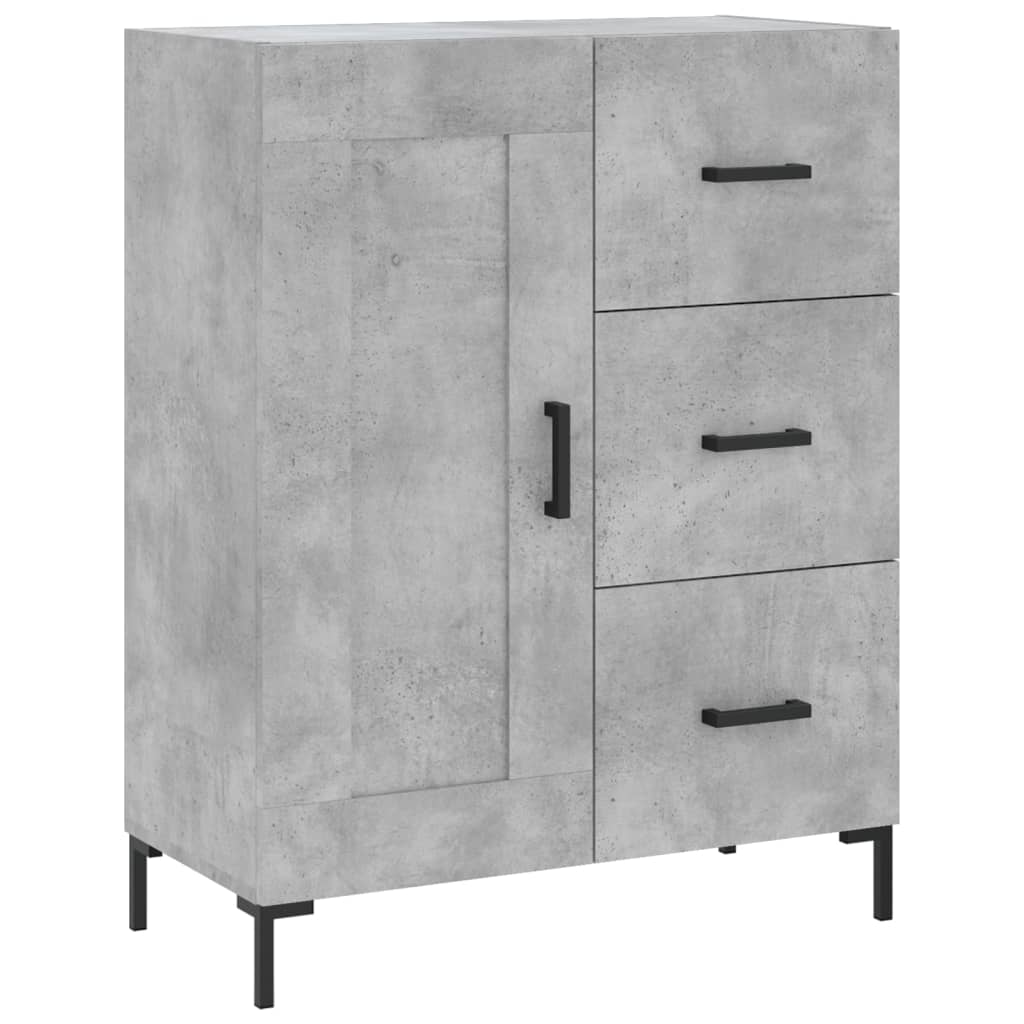 Highboard Concrete Grey 69,5x34x180 cm Engineered Wood