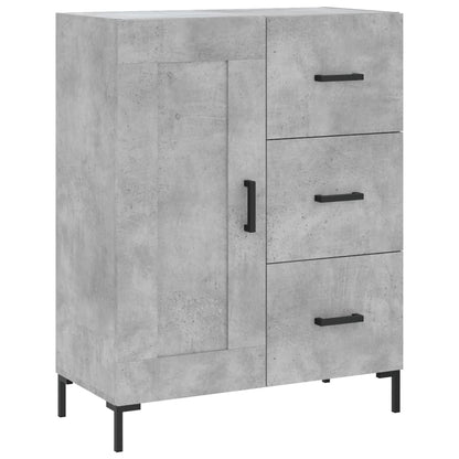 Highboard Concrete Grey 69,5x34x180 cm Engineered Wood