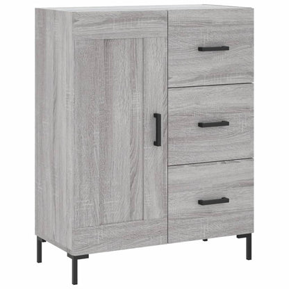 Highboard Grey Sonoma 69,5x34x180 cm Engineered Wood