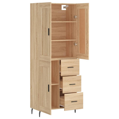 Highboard Sonoma Oak 69,5x34x180 cm Engineered Wood