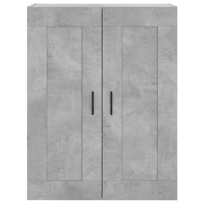 Highboard Concrete Grey 69,5x34x180 cm Engineered Wood