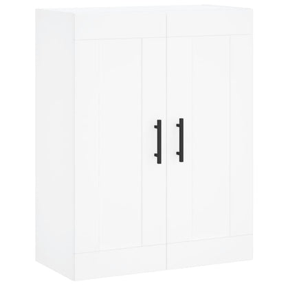 Highboard White 69,5x34x180 cm Engineered Wood