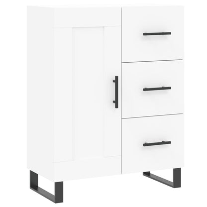 Highboard White 69,5x34x180 cm Engineered Wood
