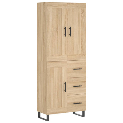 Highboard Sonoma Oak 69,5x34x180 cm Engineered Wood