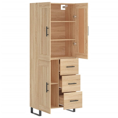 Highboard Sonoma Oak 69,5x34x180 cm Engineered Wood