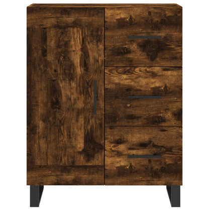 Highboard Smoked Oak 69,5x34x180 cm Engineered Wood