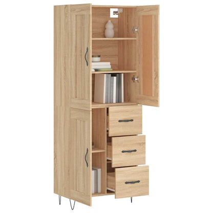 Highboard Sonoma Oak 69,5x34x180 cm Engineered Wood